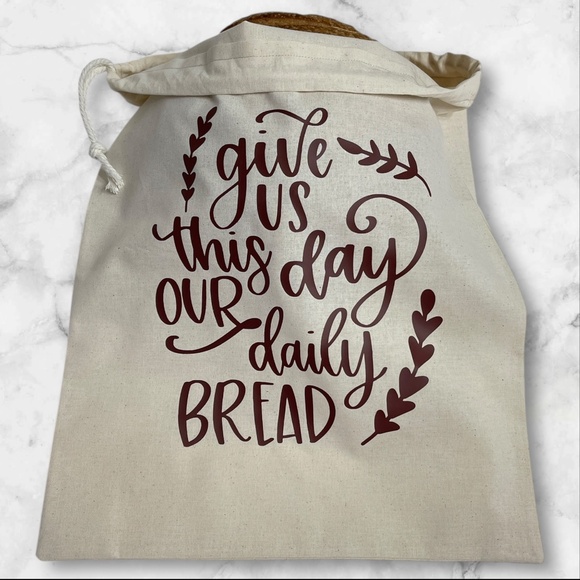 Farmhouse Linen Bread Bag, Rustic Handmade Reusable Bread Keeper, Eco-Friendly - Picture 1 of 5